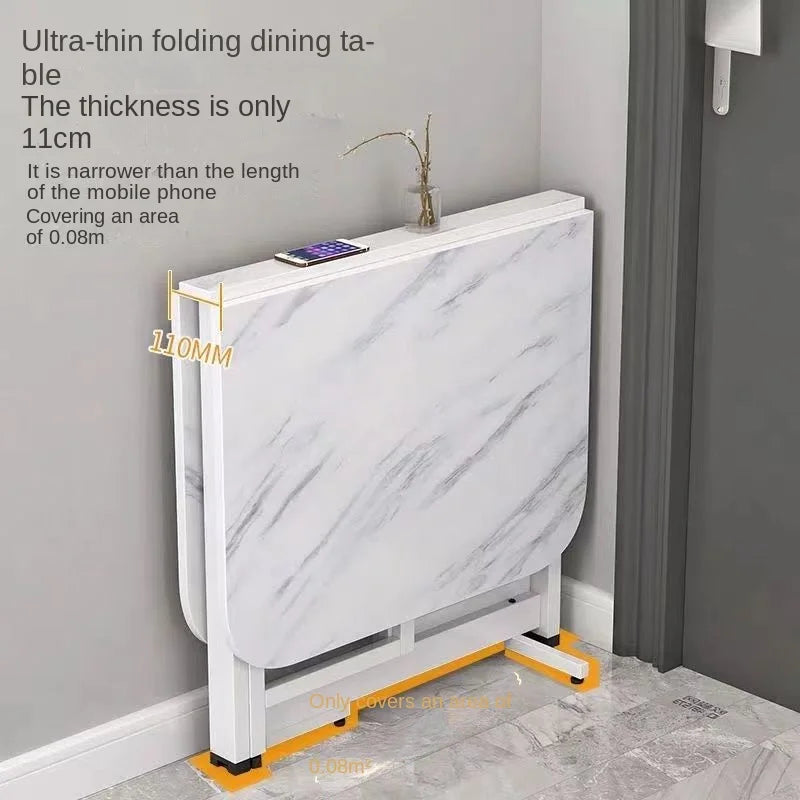 Folding Dining Table Modern Small Apartment Table Hallway Balcony Organizer Entryway