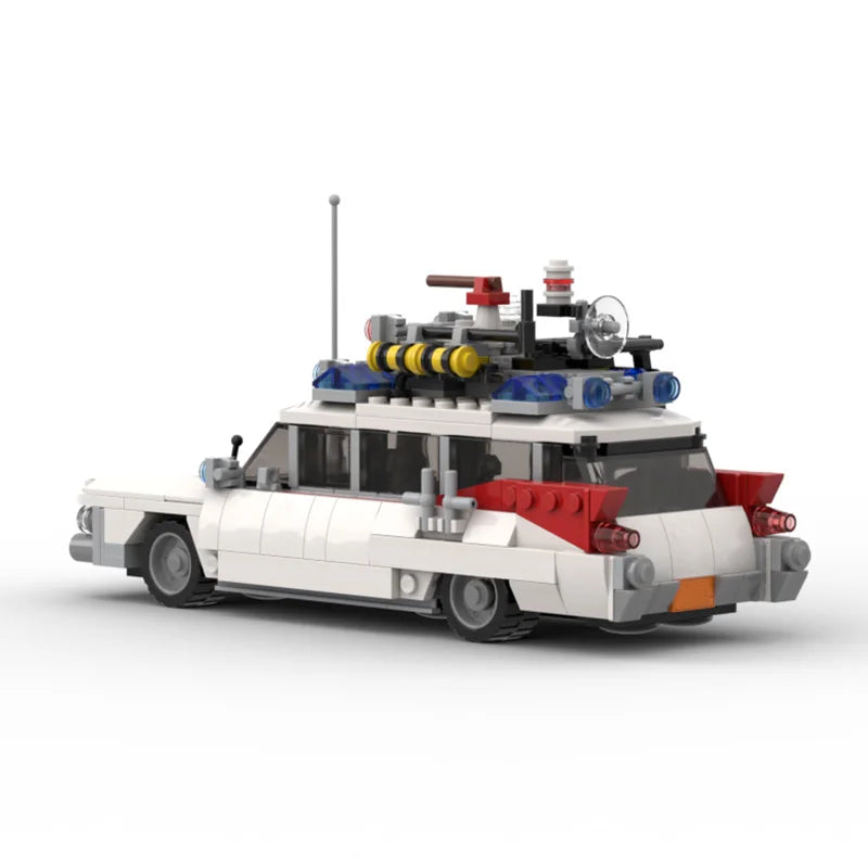 MOC Ideas 10274 For Cadillaced Movie ECTO-1 Technical Ghost Car Set Model Building Blocks Kid Toys Christmas Gift