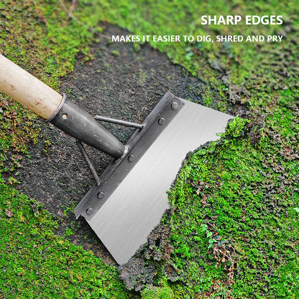 30cm Metal Weed Cleaning Shovel Stainless Steel Cleaning Shovel for Moss Removal
