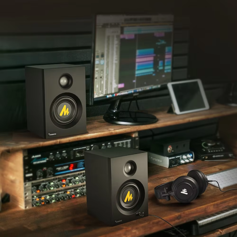 Professional Recording Music Active Studiomonitor Speakers Complete Audio