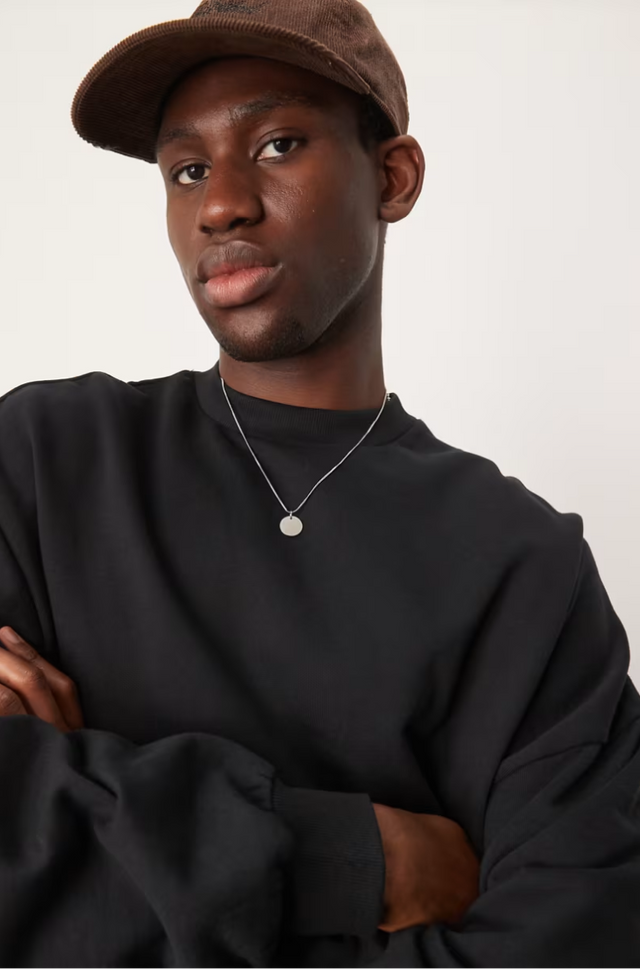 Wool look oversized bomber jacket in mushroom mid wash