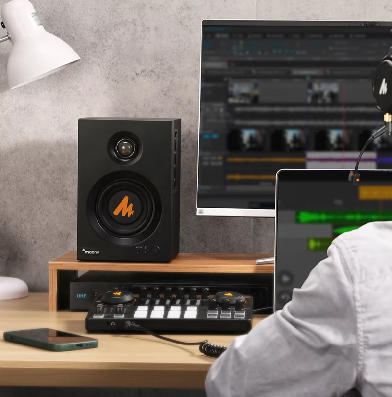 Professional Recording Music Active Studiomonitor Speakers Complete Audio