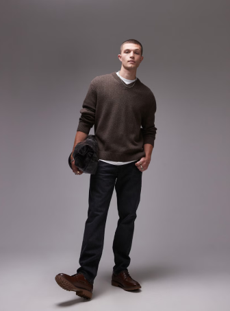 Oversized Wool Bomber Jacket in Mushroom Finish