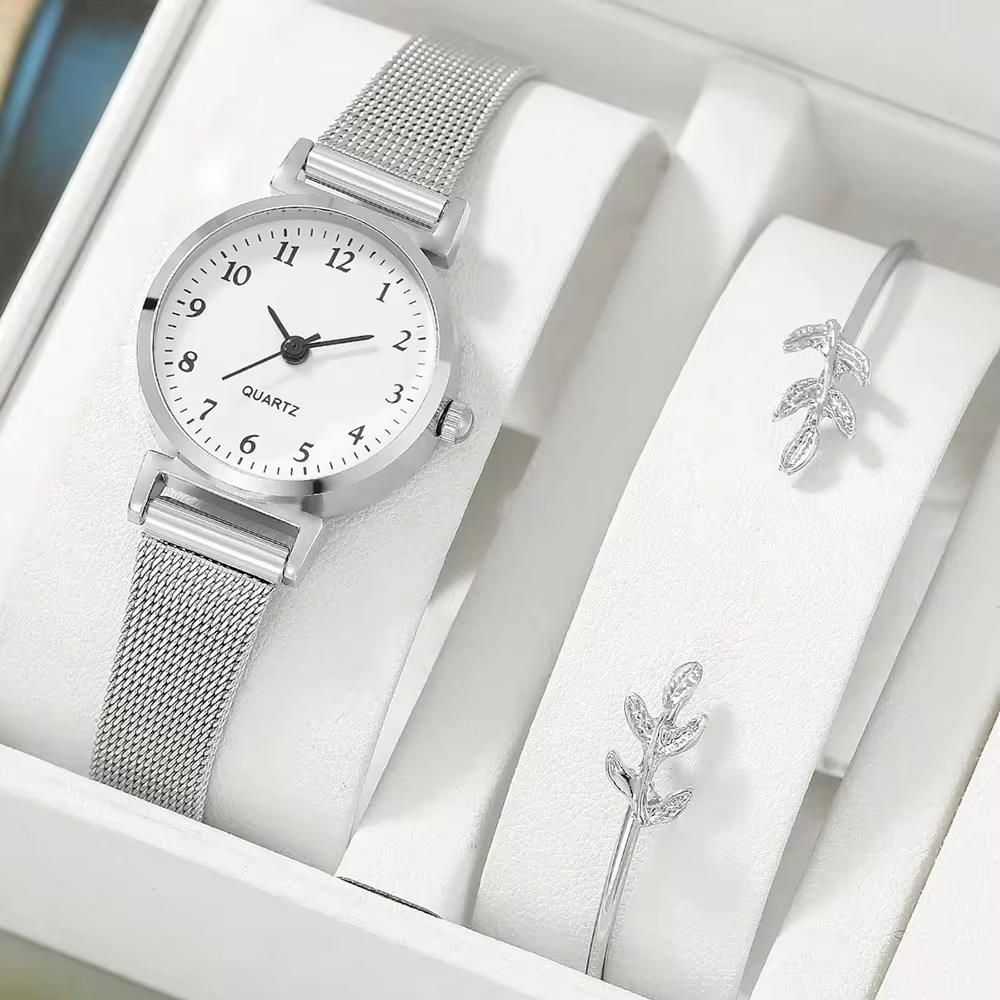 Women Casual Bracelet Watches Set Ladies Simple Dial Quartz wrist watches