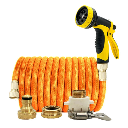 Garden Water Hose Expandable Double Metal Connector High Pressure Pvc Reel Magic Water