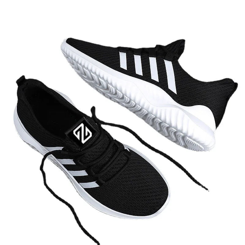 Lightweight Men's Running Shoes Outdoor Breathable Men Sports Shoes Anti-slip Male Sneakers Fashion Flexible Tennis Lace-up