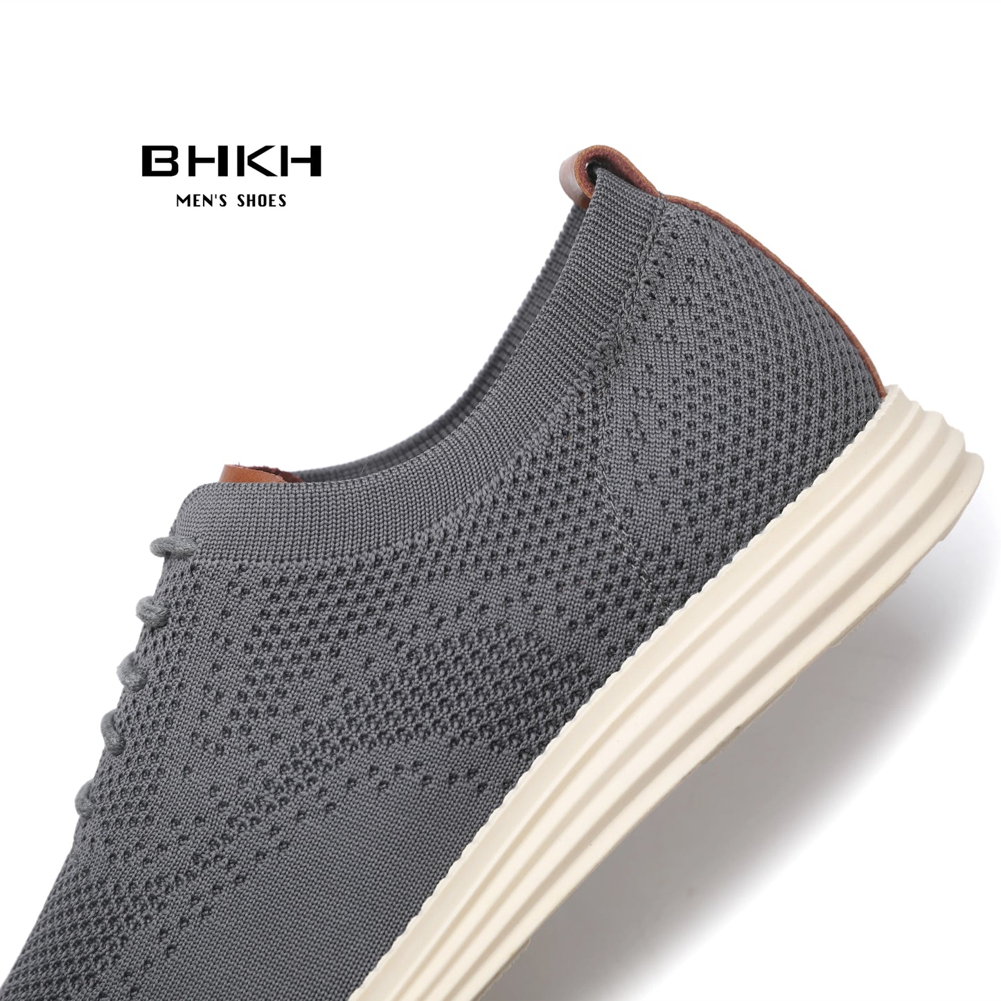 BHKH Male Sneakers Summer Knitted Mesh Casual Shoes Lightweight Casual Shoes Breathable Walking Footwear