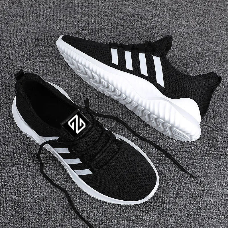 Lightweight Men's Running Shoes Outdoor Breathable Men Sports Shoes Anti-slip Male Sneakers Fashion Flexible Tennis Lace-up