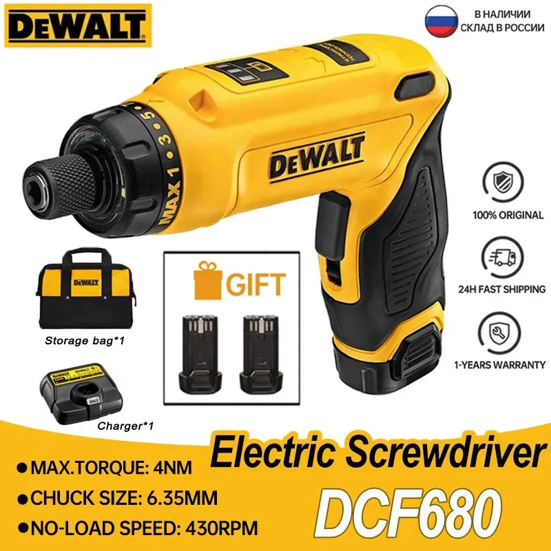 DEWALT Electric Screwdriver DCF680 Cordless Screwdrivers Handle Electric Screwdrivers Foldable Screwdriver Power Tools