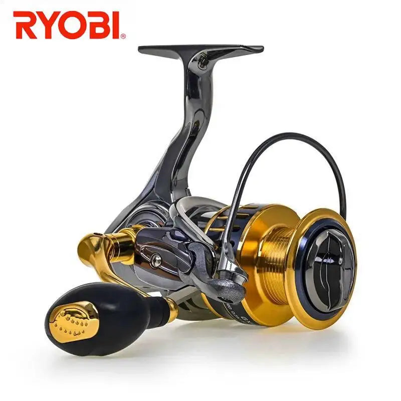 RYOBI New All Metal  Fishing Reel 25Kg Max Drag Power Spinning Wheel Fishing Coil Shallow Spool Suitable for all waters