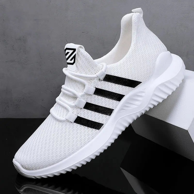 Lightweight Men's Running Shoes Outdoor Breathable Men Sports Shoes Anti-slip Male Sneakers Fashion Flexible Tennis Lace-up