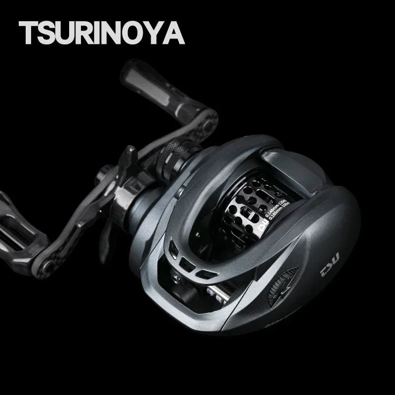 TSURINOYA 135g Bait Finesse Low Profile Baitcast Reel Dark Wolf 50S 4kg Ligh Game Casting Fishing Reel 7.1:1 6.1g Shallow Spool