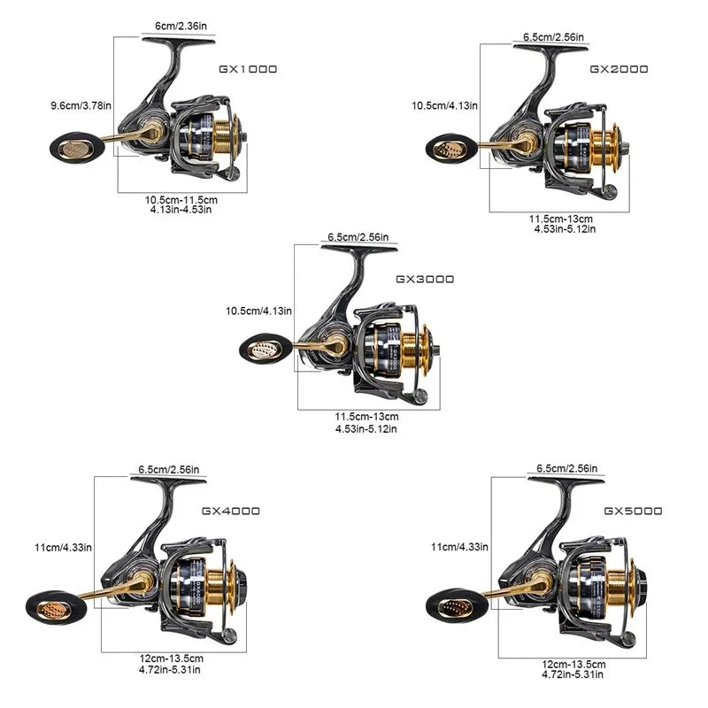 RYOBI New All Metal  Fishing Reel 25Kg Max Drag Power Spinning Wheel Fishing Coil Shallow Spool Suitable for all waters