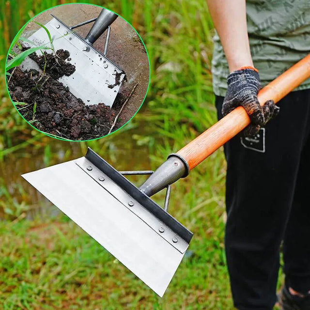 30cm Metal Weed Cleaning Shovel Stainless Steel Cleaning Shovel for Moss Removal