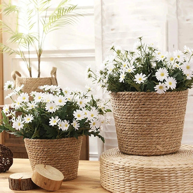 Plant Pots Seagrass Basket Planter Handmade Storage For Garden