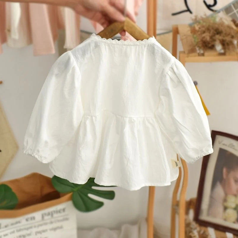 Girls Baby's Kids Blouse Coat Jacket Outwear 2024 Hot Spring Autumn Shirts Cotton Gift Party