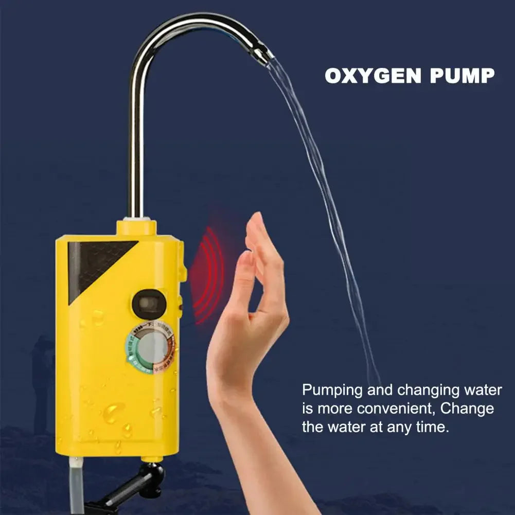 Portable USB Charging Automatic Water Pump 3 Modes Increase Oxygen Sensing Multifunctional Pump for Fishing Accessories