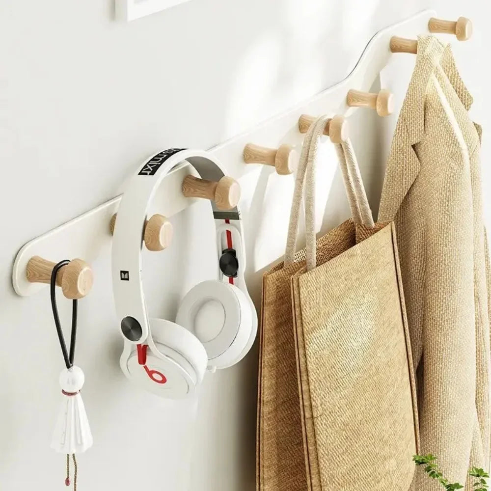 Wall Mounted Coat Racks Creative Living Room Punch Clothes Hat Scarf Key Modern Door Rear Hook Hangers Family Elegant Furniture