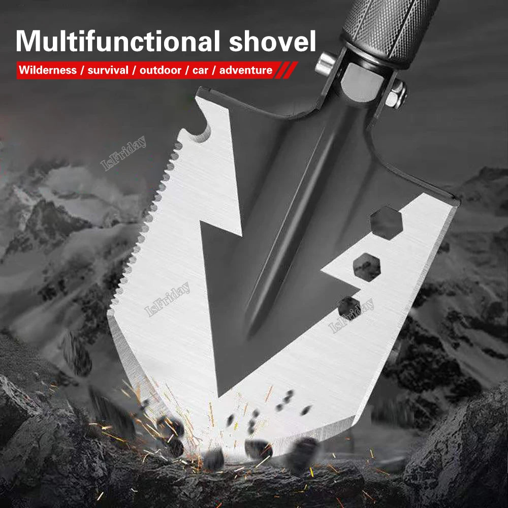 Multi-Function Folding Military Shovel 63cm Outdoor Survival Kit Garden Tools Camping