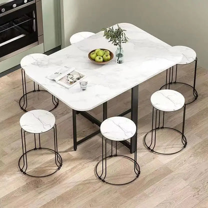 Folding Dining Table Modern Small Apartment Table Hallway Balcony Organizer Entryway