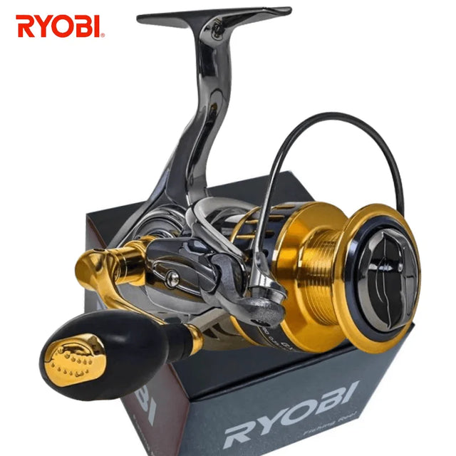 RYOBI New All Metal  Fishing Reel 25Kg Max Drag Power Spinning Wheel Fishing Coil Shallow Spool Suitable for all waters