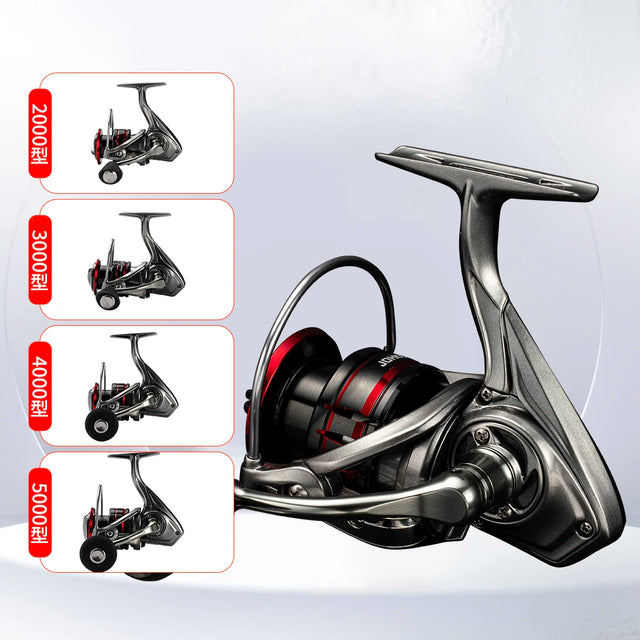 Spinning Reel 2000-5000 Metal Spool Max Drag 16kg 10+1 Bearings Seawater Freshwater Fishing Reel For Fishing Coil 5.2:1