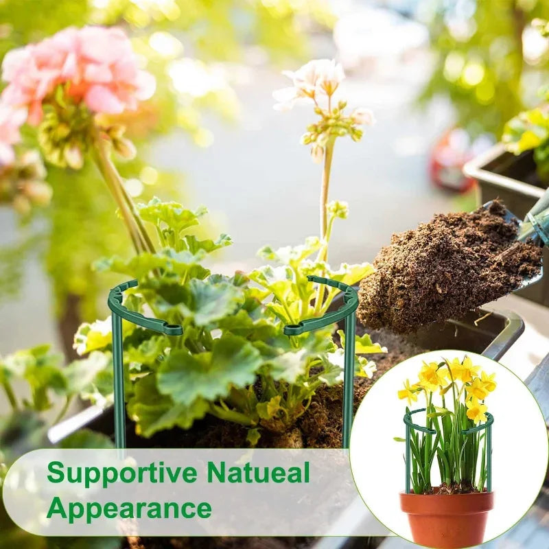 8/4/2Pcs Plastic Plant Support Pile Frame Greenhouse Arrangement Semicircle Fixed Rod