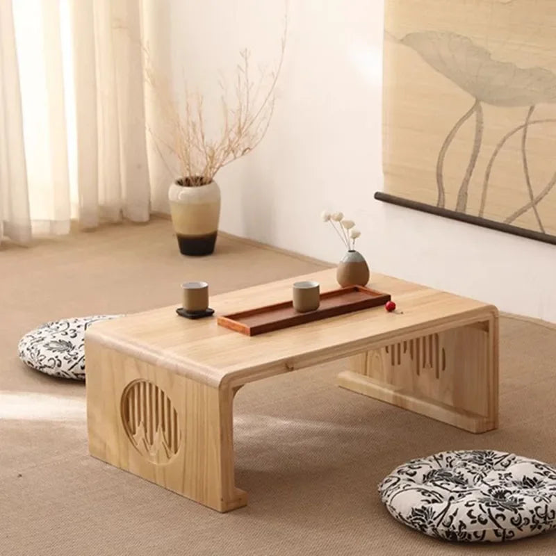 Floor Japanese Coffee Table Wood Entryways Vanity Sideboards Table Storage Couch Mesa De Centro Salon Livingroom Furniture Sets