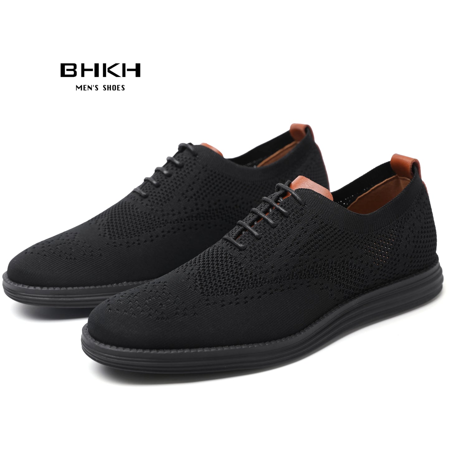 BHKH Male Sneakers Summer Knitted Mesh Casual Shoes Lightweight Casual Shoes Breathable Walking Footwear