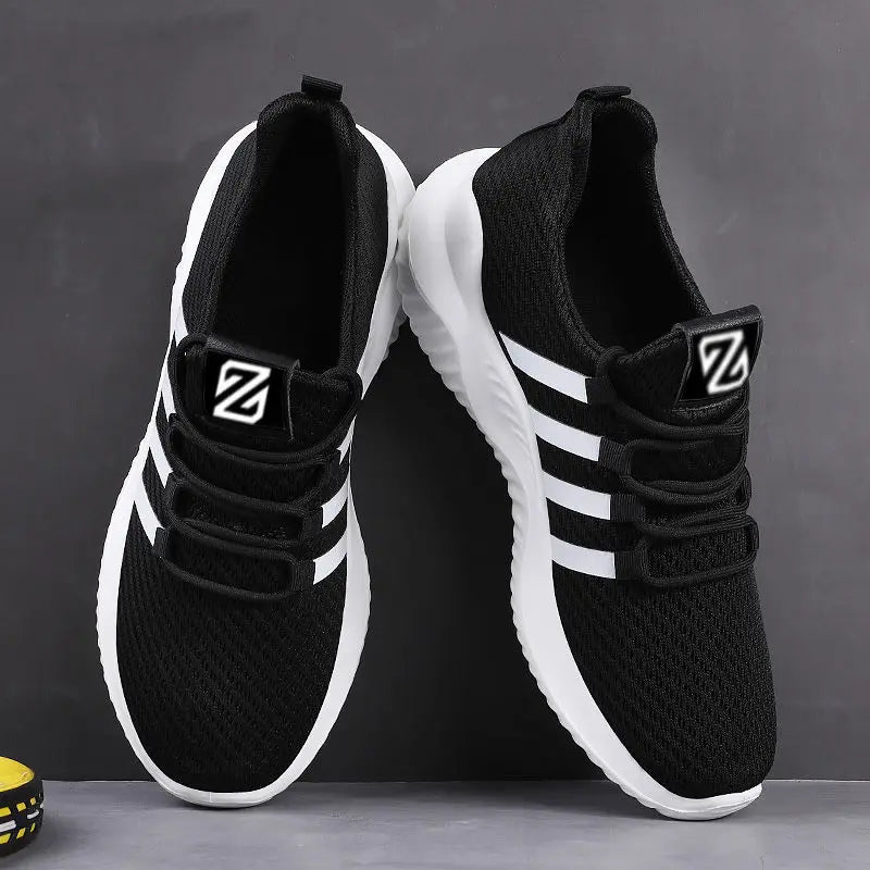 Lightweight Men's Running Shoes Outdoor Breathable Men Sports Shoes Anti-slip Male Sneakers Fashion Flexible Tennis Lace-up