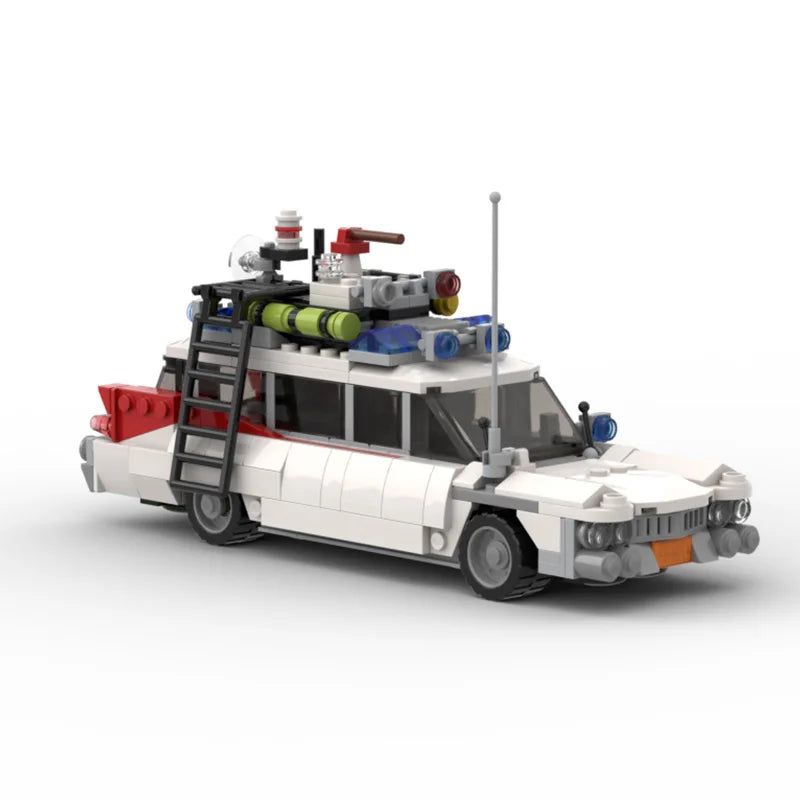 MOC Ideas 10274 For Cadillaced Movie Ghostbustersed ECTO-1 Technical Ghost Car Set Model Building Blocks Kid Toys Christmas Gift