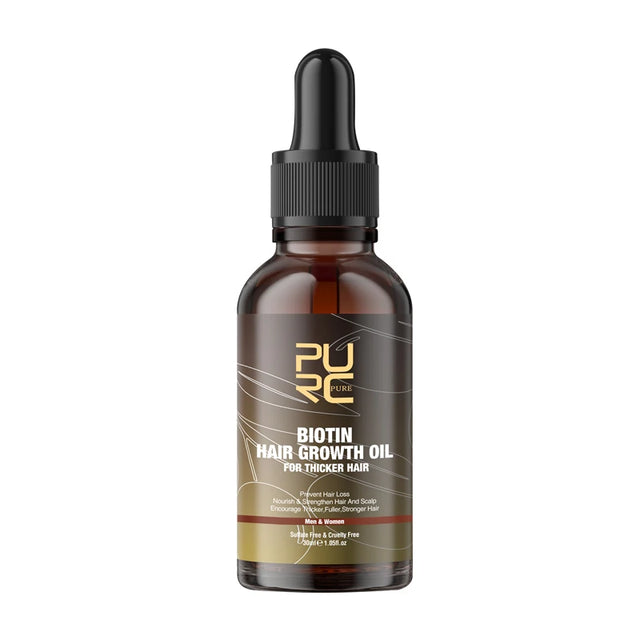 PURC Biotin Fast Hair Growth Oil, Hair Regrowth, Anti-Hair Loss