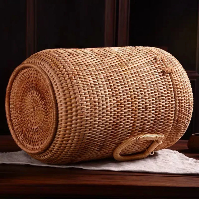 Hand Woven Rattan Storage Basket Multifunction Sundries