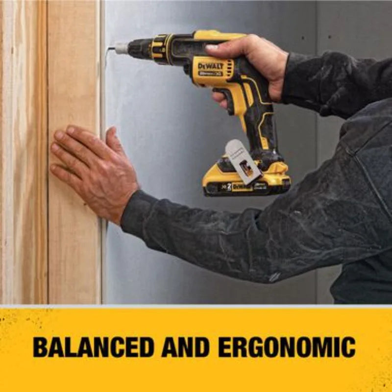 DEWALT DCF620 Brushless Cordless Drywall Screwgun 20V Lithium Power Tools DCF6202 Collated Drywall Screw Gun Attachment