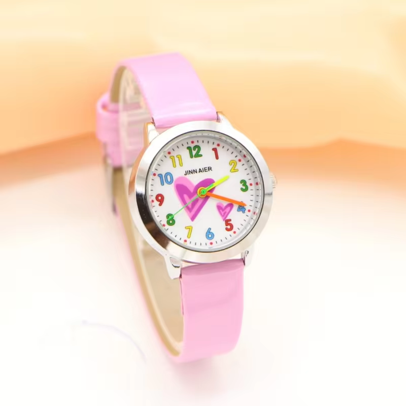 New Arrival Fashion Heart Creative Children Student Girls Kids Watch Casual Quartz Lady Wristwatch Relojes Montres Kol Saati