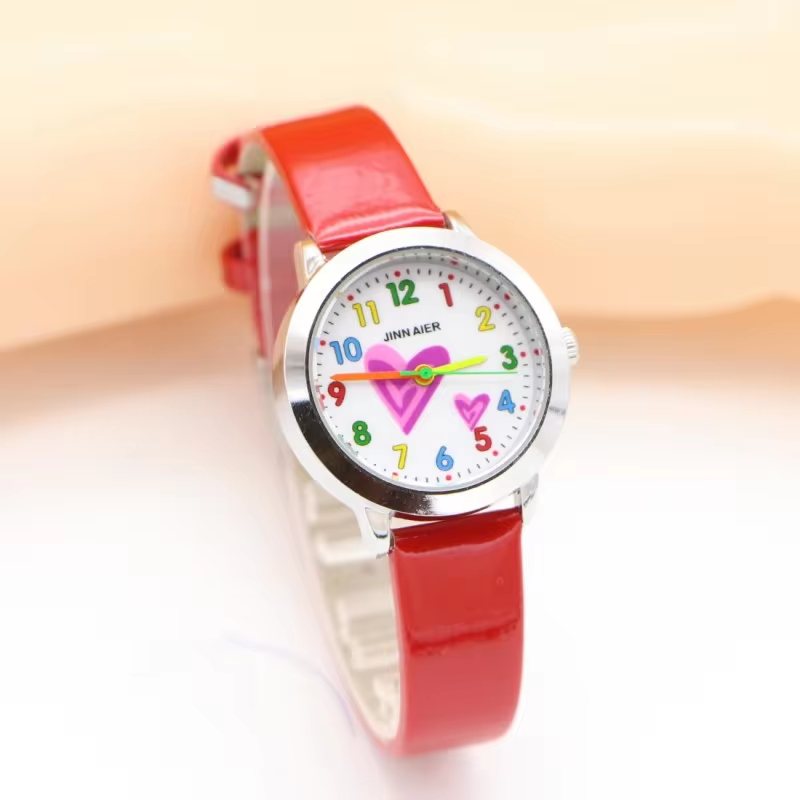 New Arrival Fashion Heart Creative Children Student Girls Kids Watch Casual Quartz Lady Wristwatch Relojes Montres Kol Saati