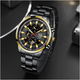 CEDAGAR Luxury Waterproof Luminous Stainless Steel Watch